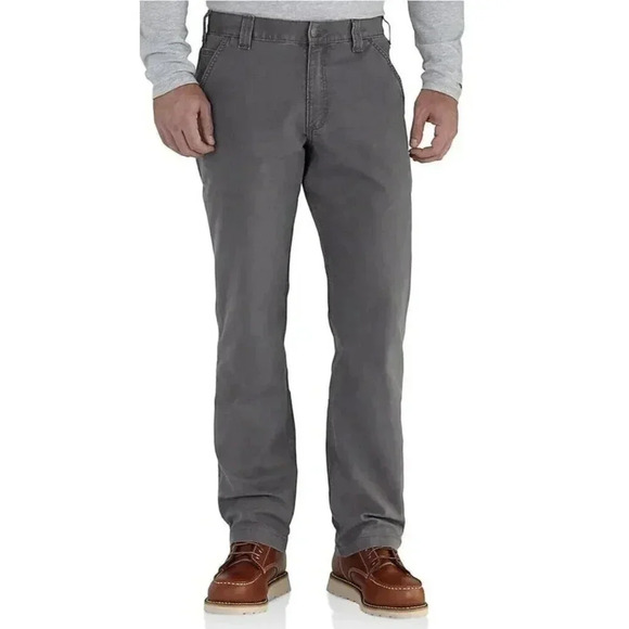 Carhartt Men’s 52x32 Rugged Flex Canvas 5 Pocket Work Pants New With Tags - Picture 1 of 8